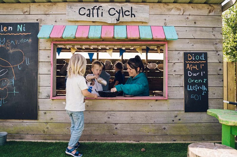 children playing in 